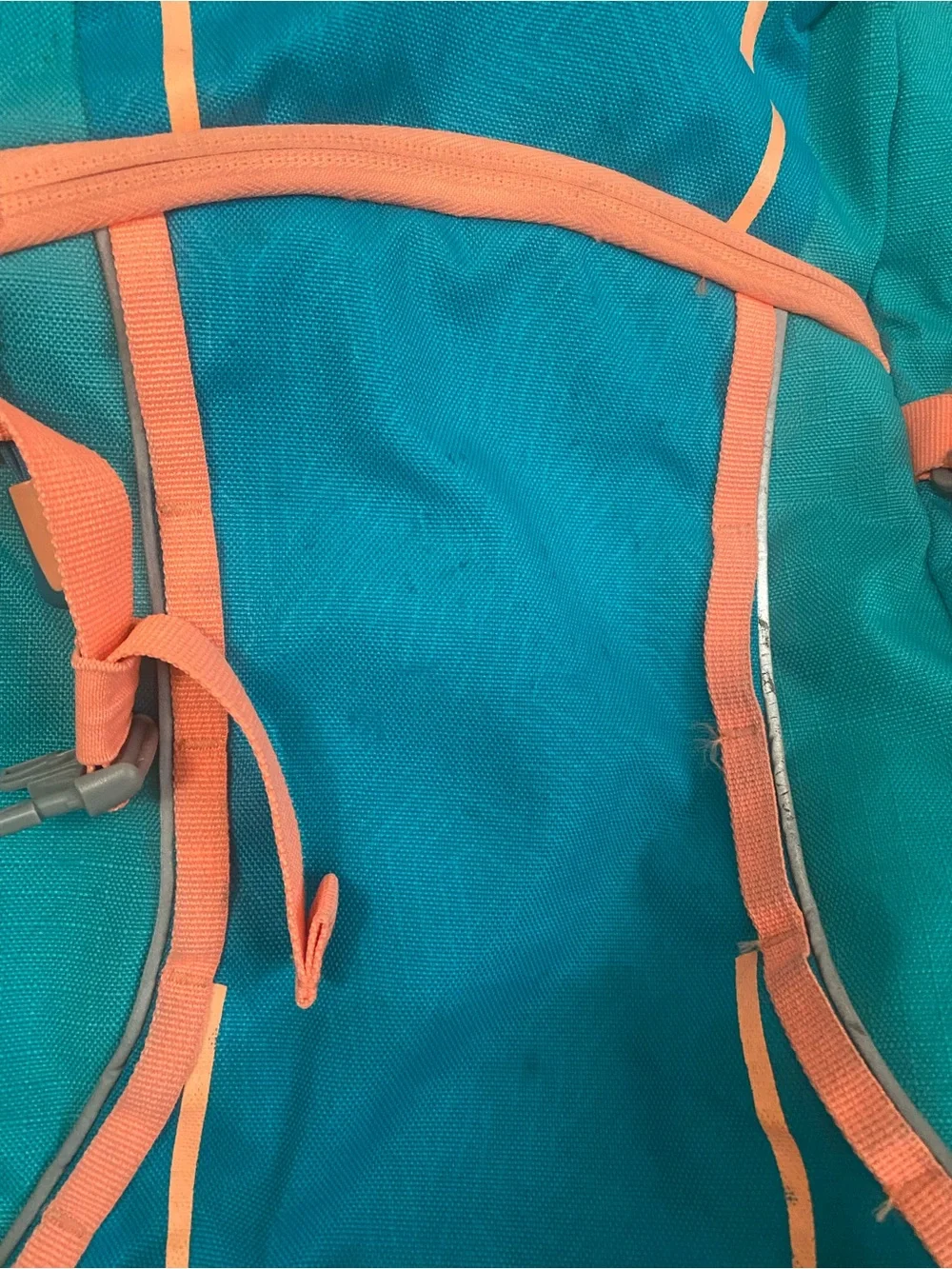Land’s End Teal and Coral Women’s Everyday Backpack - Lightweight Travel Bag
